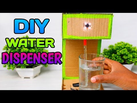 How To Make a DIY Water Dispenser from cardboard at Home