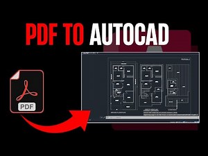 How To Convert Pdf In Autocad In 90 Seconds | Import Pdf In To Autocad | Architecture Lab