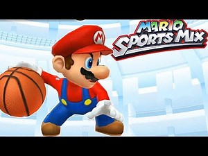 Mario Sports Mix Basketball #5 Mushroom Cup With Mario and Peach