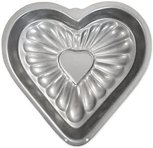 Amazon.com: USA Pan Global Bakeware Fancy Heart Cake Pan: Home & Kitchen