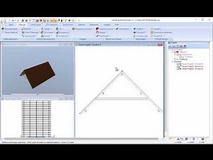 cadvilla® Support - Dachbalken einfügen und in einer Ebene trimmen
