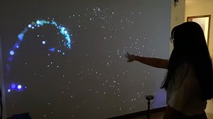 新媒体互动案例-Leapmotion手势识别，粒子实时特效，人机交互#光影艺术 #沉浸式体验 #装置艺术 #视觉震撼 #艺术展览