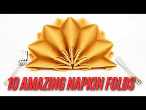 10 Elegant Napkin Folds | Step-by-Step Tutorial for Christmas, Weddings & Dinner Parties