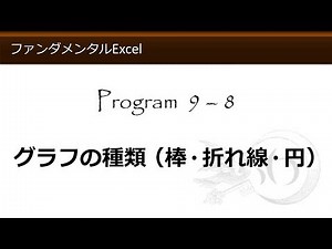 ファンダメンタルExcel 9-8 グラフの種類（棒・折れ線・円）【わえなび】（ファンダメンタルExcel Program9 グラフの基礎）