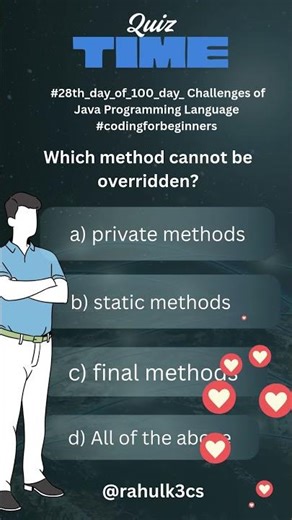 #28th_day_of_100_day_ of Java Programming Language #cdingforbeginners