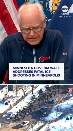 6.1M views · 178K reactions | Minnesota Gov. Tim Walz addressed the fatal ICE-involved shooting in Minneapolis: "Minnesota will not allow our community to be used as a prop in a national political fight." https://abcnews.link/bV2B9s3 | ABC News Live | Facebook