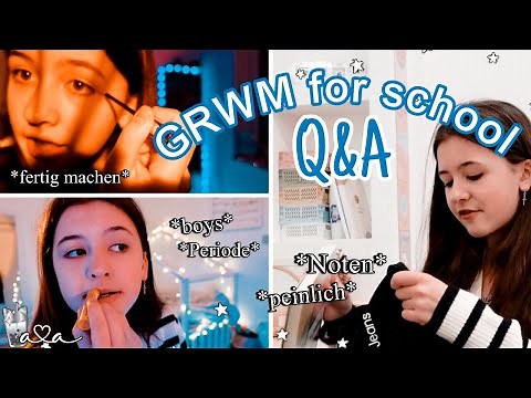 GRWM for school & Q&A ✨ MORGENROUTINE 💜 Alles Ava