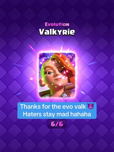 Evo Valkyrie Showcase in Clash Royale