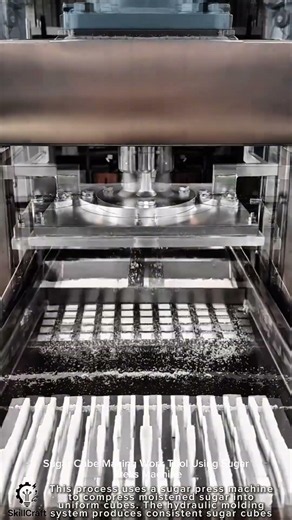 Sugar Cube Making Work Tool Using Sugar Press Machine #worktool