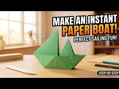 How to Make a Paper Boat Instantly!