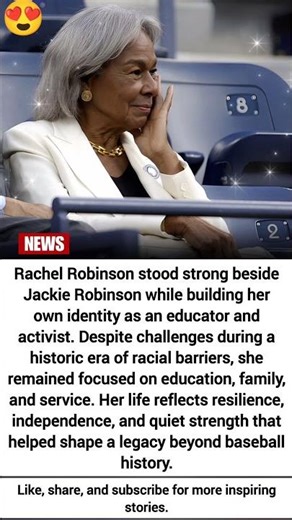 Rachel Robinson’s Untold Strength Behind Jackie Robinson’s Legacy ❤️ #shorts #viral