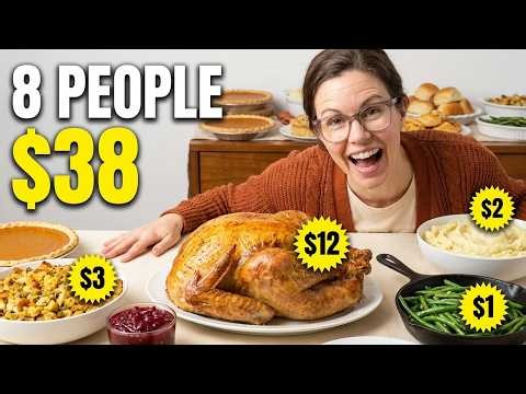 Thanksgiving Dinner for 8 Under $40 — the Full Table