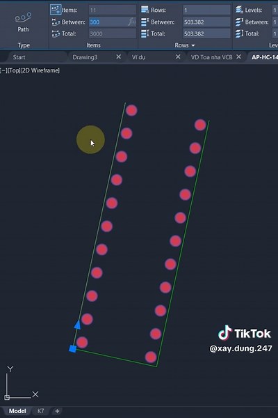 Lệnh Array Path trong Autocad: Hướng dẫn chi tiết
