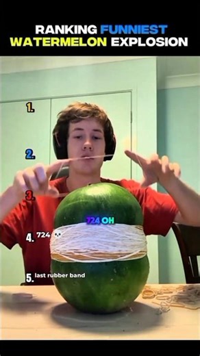 ranking funniest watermelon explosive #shorts