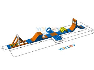 [Hot Item] Waterpark Inflatable Obstacle Course for Pool
