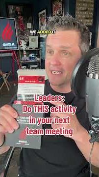 Leaders: Do this activity in your next team meeting 🙌🏻🔥 #management #leadershipskills