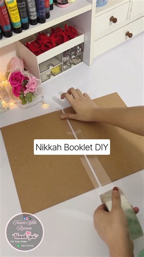Customized Nikkah Booklet DIY ✨ | Nikkahnama Booklet Making | Wedding Ideas @TrendzWithRameen