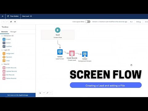 Salesforce: A simple Screen Flow to Create a Lead and upload Files