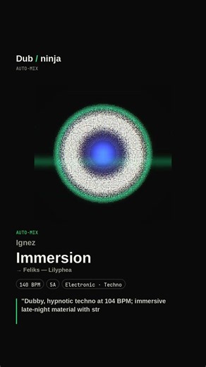 Ignez → Feliks | AI beat-matched Techno (Raw / Deep / Hypnotic) mix #Shorts
