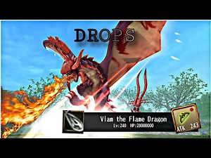 Toram : Vlam The Flame Dragon Drops