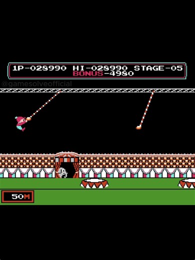 Circus — Stage 5 🎪🔥 One of the toughest levels in the game. Timing, patience, and a lot of retries… This one took real effort 😮‍💨🎮 Retro games were never easy. #circuscharlie #RetroGaming #ClassicGames #HardLevel #GamingNostalgia