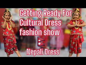 Getting Ready For Cultural Dress Fashion Show || Nepali Dress | Brahmin Dress | AarsuFamily |
