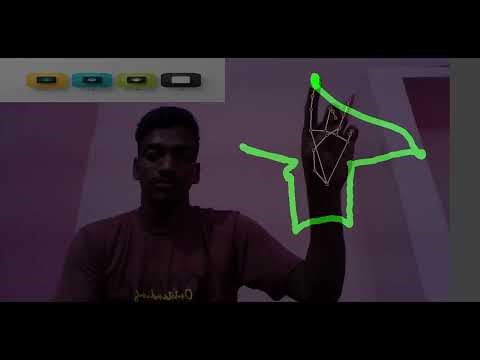 🚀 Virtual Painter Using Hand Gestures (OpenCV + MediaPipe)