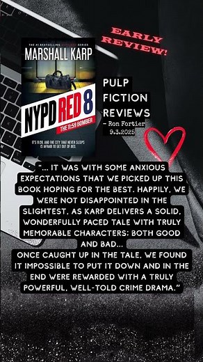 💥 Early praise is in for NYPD Red 8 by Marshall Karp!