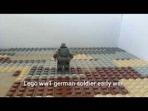 lego ww1 german soldier early war tutorial