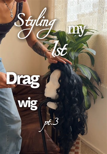 Solaria’s first of many wigs ✨💇‍♀️ #dragqueens #dragqueensoftiktok #wigstyling #babyqueen #rpdr