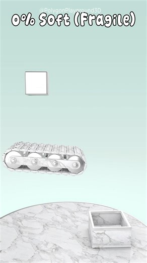 Chrome Cube vs Conveyor Belt | Satisfying Softness Simulation