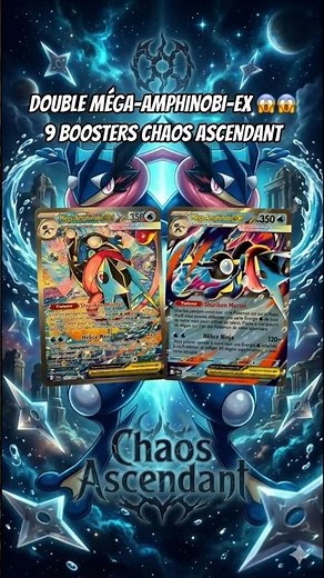 DOUBLE MEGA-AMPHINOBI-EX IN 9 CHAOS RISING BOOSTERS 😱😱🔥