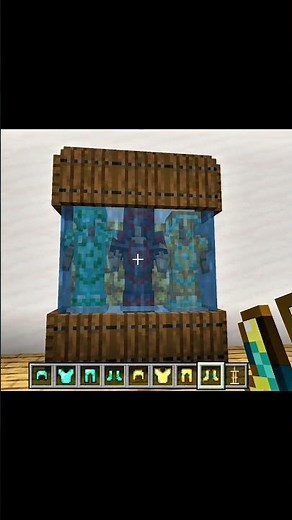 The Best Minecraft Armor Display Case Ever! 💎👕 (No Mods) #minecraft