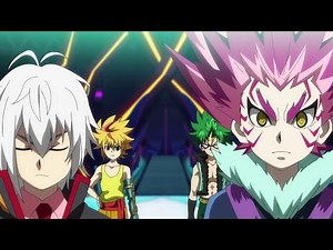 FREE VS SHU ! Beyblade Burst Sparking Super King Episode 45 - Lean and Shu Vs Free and Sisco