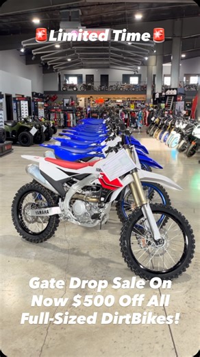 Powersports Northwest on Instagram: "Looking to start the season on a new ride? 🏍️ PowerSports Northwest is bringing the heat with our Gate Drop Sale, offering $500 OFF every new full-sized Yamaha, Honda, and KTM dirt bike 🔥 These are serious savings on serious bikes — but only for a short time. Inventory is limited, and this deal won’t stick around. 📍 Stop by the dealership or 📩 DM us now for details, pricing, and availability — don’t miss your shot! #powersportsnorthwest"
