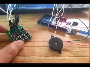 Arduino + 16 keypad matrix 4x4 module and Do, Re, Mi scale sounds