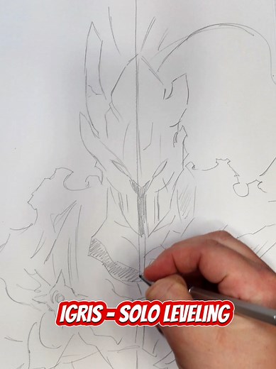 jameskirschenheuter (@jkirschart) - Drawing Commander Igris from Solo Leveling Like a Pro