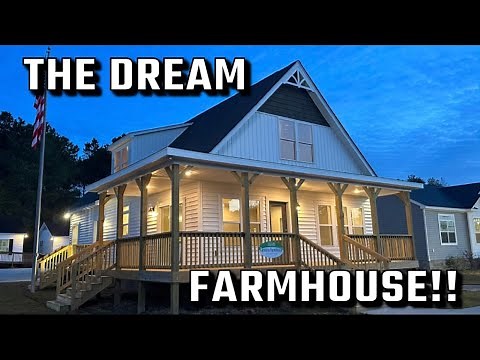The ULTIMATE Farmhouse! The BEST FARMHOUSE I've Seen! Model: Carolina Farmhouse