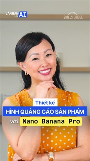 Bạn hãy cùng Linh khám phá ngay cách thiết kế hình quảng cáo với Nano Banana Pro! #linhthaiofficial #lambanvoiai #nanobananapro #tools #reels | Linh Thai / Thái Vân Linh