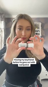 2.6K views · 17 reactions | Kissing my boyfriend with red lipstick before he goes out  #fyp #foryou #viral #prank #couple #chloandmatt #reelsvideo #love #reelschallenge #reelsviralシ #couplereels #funny #couplelife #family #reelsfypシ | Jesica B. Boone | Facebook