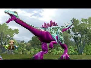 LEGO Jurassic World - Gallimimus Unlock Location + Gameplay (Skeleton & Custom Dinosaur Showcase)