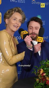 ‘The Mighty’ stars Kieran Culkin and Sharon Stone kept us laughing with their backstage reunion at the Palm Springs International Film Festival. | Entertainment Tonight
