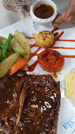 T-Bone Stick Cooked By Anam Chef #cookingchannel #food #subscribemychannel