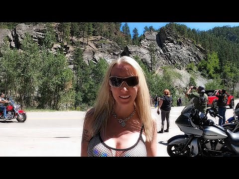 Sturgis Motorcycle Ride from Buffalo Chip to Spearfish Canyon