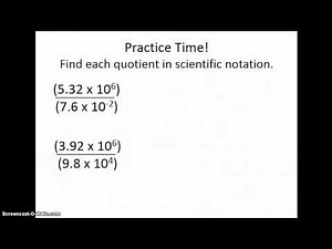 Computing with Scientific Notation