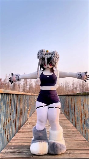 It’s really delicious! (๑´ڡ`๑) ##fursuit##dance##christmas##Thick##cutecouple