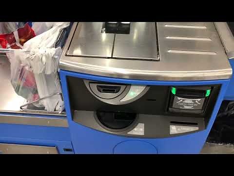 Walmart Self Checkout By NCR And Vending Machine