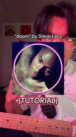doom Steve Lacy guitar tutorial - easy 2-string main riff