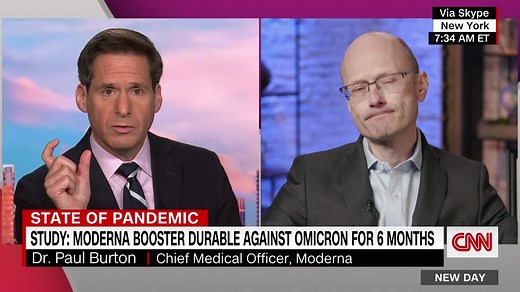 44K views · 841 reactions | Dr. Paul Burton, Moderna's Chief Medical Officer, says they are entering the next phase of Omicron-specific booster trial and that it should be available mid-year. | CNN | Facebook