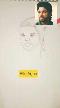 how to draw allu arjun step by step #alluarjun #viral #shorts #short #learnwithreetu #drawing